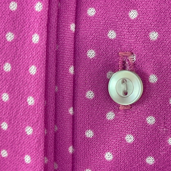 Vintage 70s Sears the Fashion Place Belted Pleated Pink & Grey Dress Women’s 12 - Picture 9 of 13